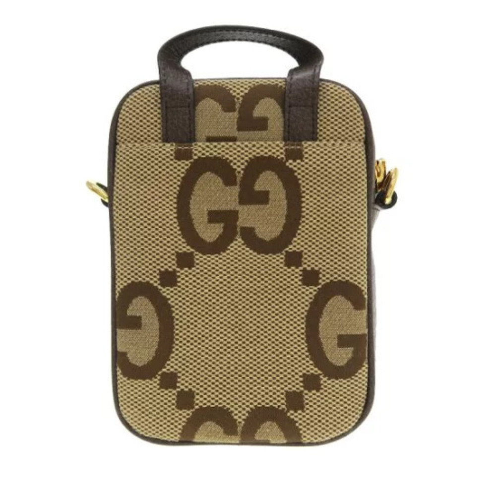 Gucci Jumbo GG Bag jacquard logo Brown - Picture 3 of 9